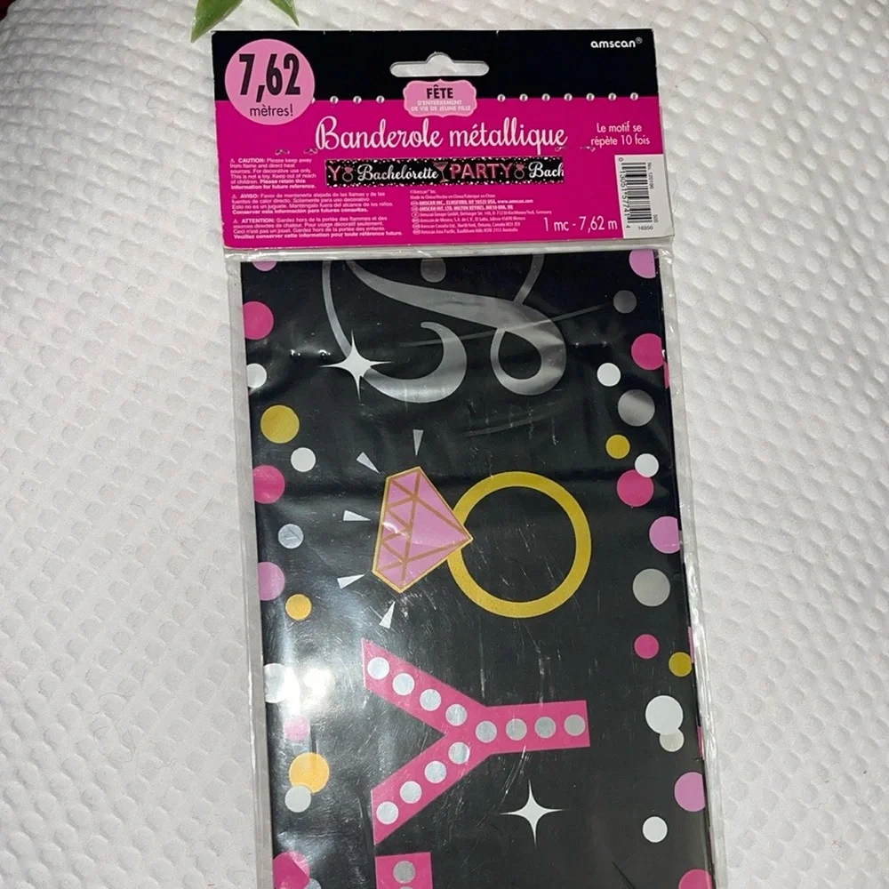 Bachelorette Party Banner - Pink and Gold